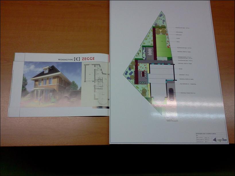 Kavelontwerp + Brochure van de projectontwikkelaar